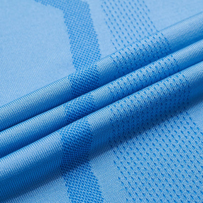 Table Tennis Unisex Competion Suit "Base" (consisting of Shirt and Shorts) light-blue + blue - AATT003-2
