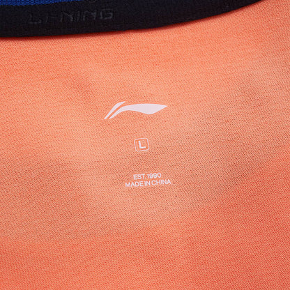 Table Tennis Unisex Competion Suit "Base" (consisting of Shirt and Shorts) orange + blue - AATT003-6