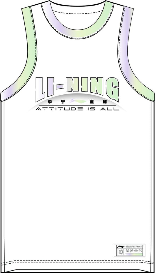 Unisex Basketball Competition-Dress TEAM (Set with Tank and Shorts) White - AATT013-4