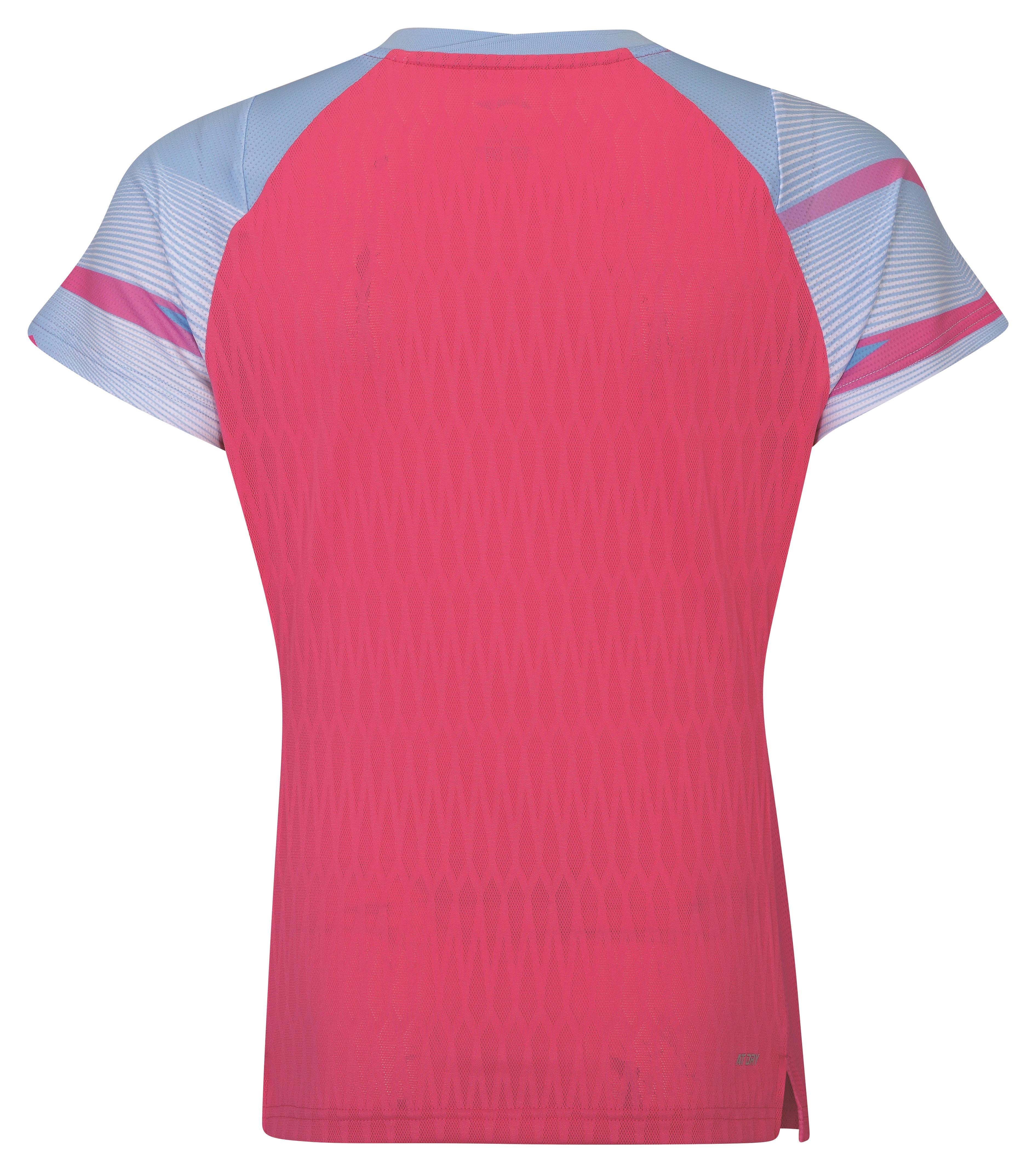 Damen Sportshirt "International Players" red-lightblue - AAYS130-5