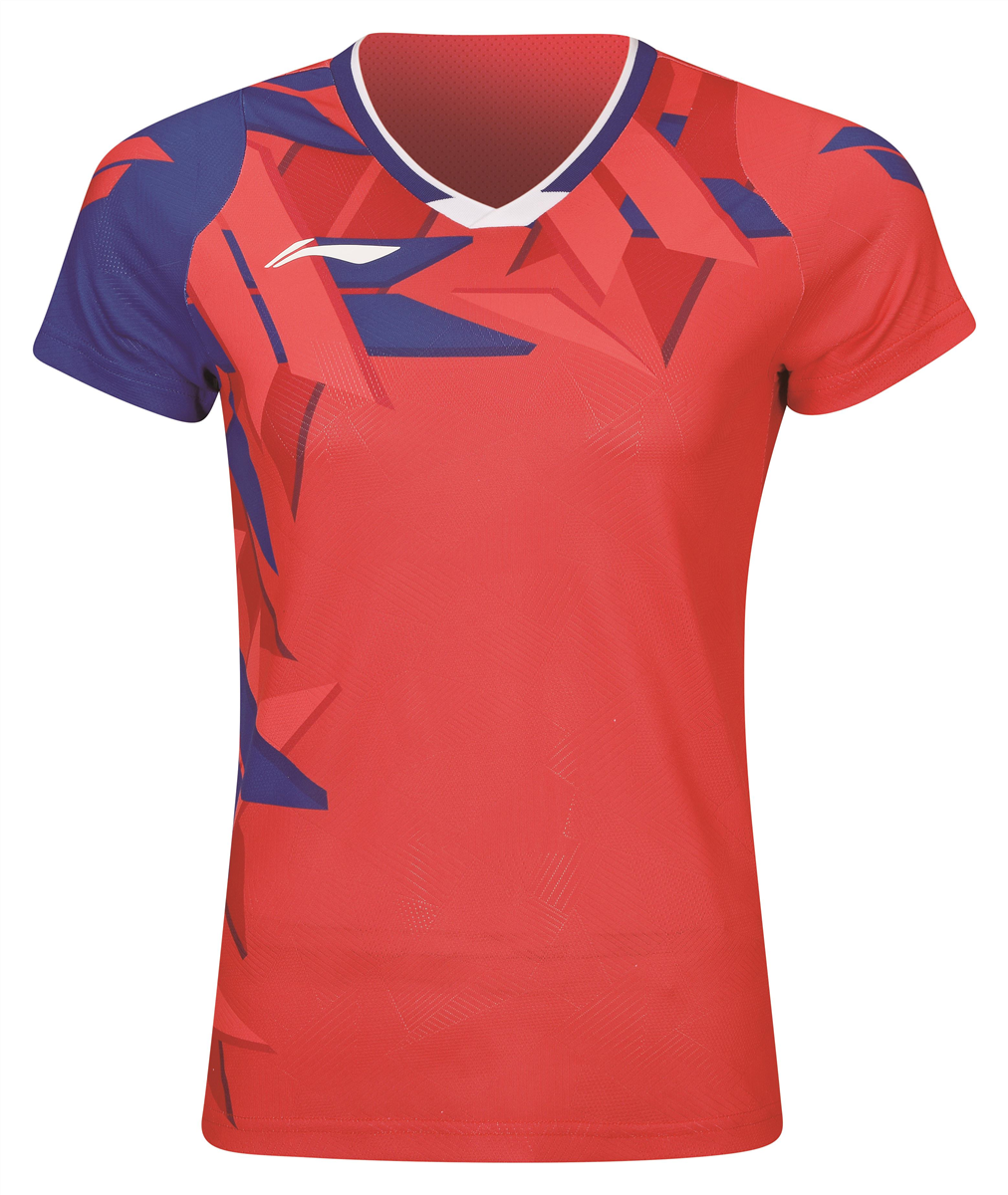 Women Competition shirt 5-Stars "International Players" Red - AAYS244-2