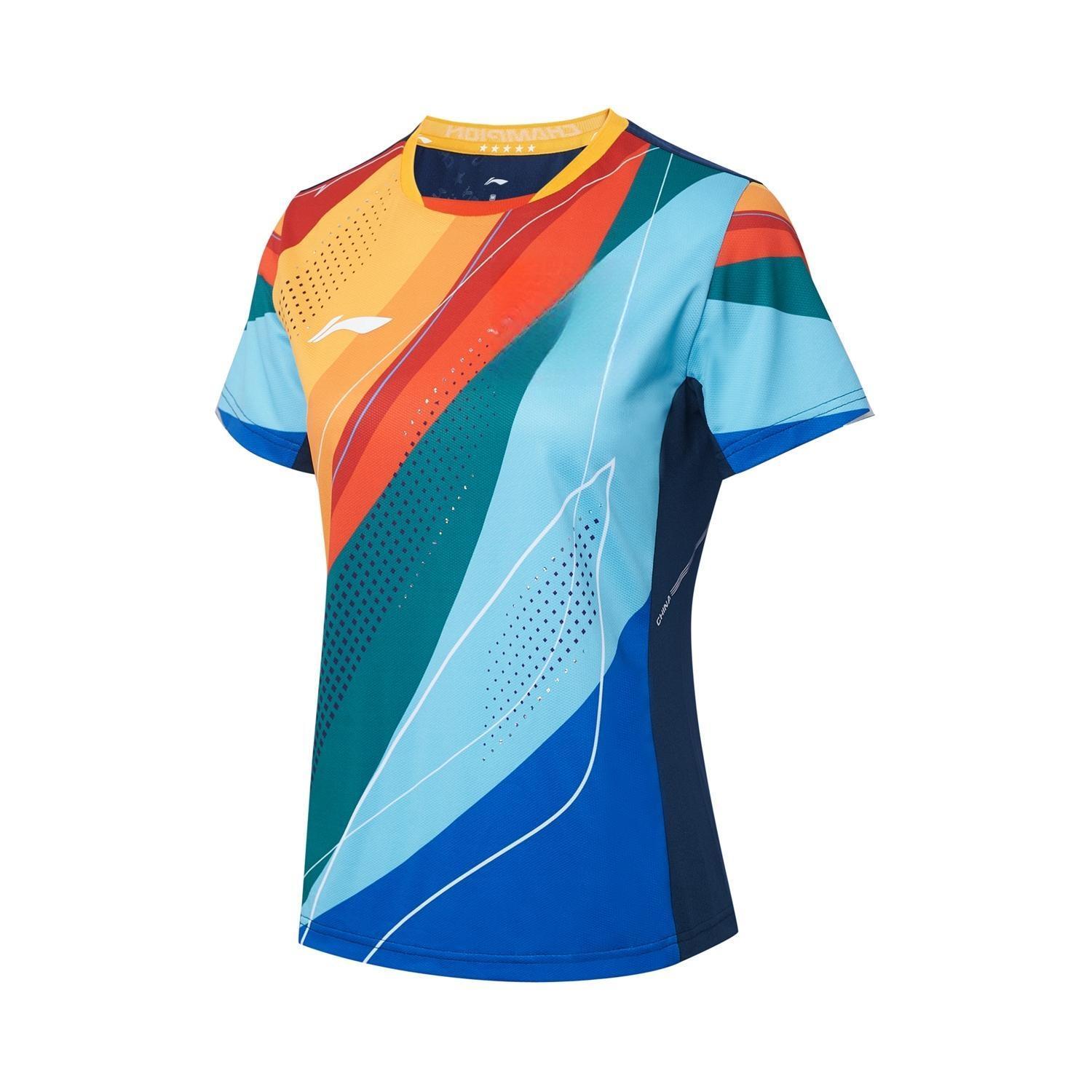 Tischtennis Damen China National-Team Wettkampftrikot "Champion" - blau - AAYT028-3 XS = XXS EU