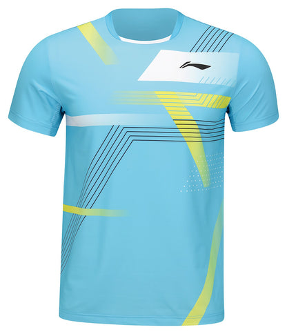 Men Competition Shirt "China Teams FAST" - Light-Blue - AAYU137-3