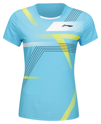 Damen Wettkampfshirt  "China Teams FAST" - hell-blau - AAYU138-3
