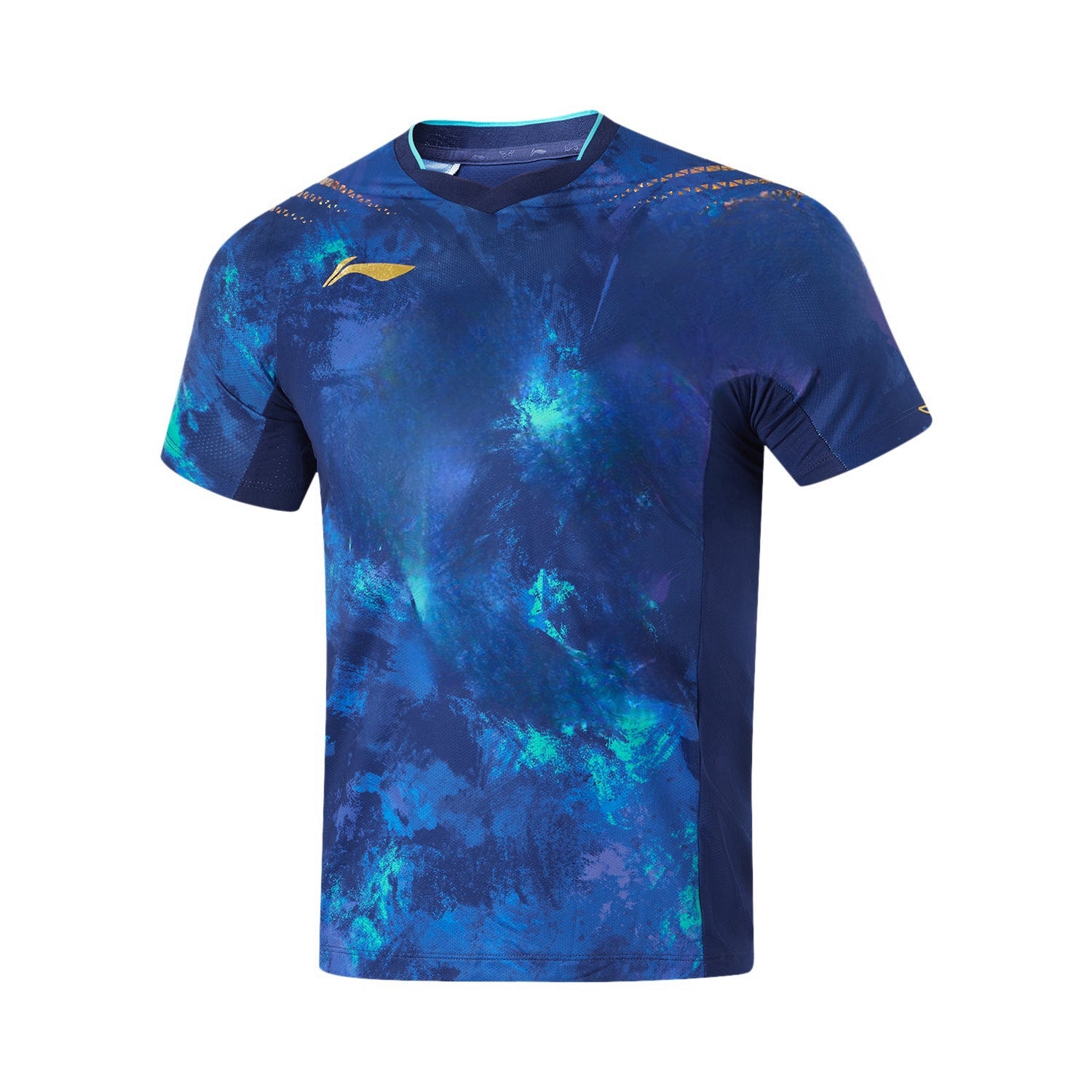 Unisex Tischtennis China Nat. Team Wettkampftrikot - blau - AAYU197-1