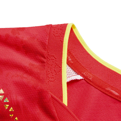 Unisex Tischtennis China Nat. Team Wettkampftrikot - rot - AAYU197-2