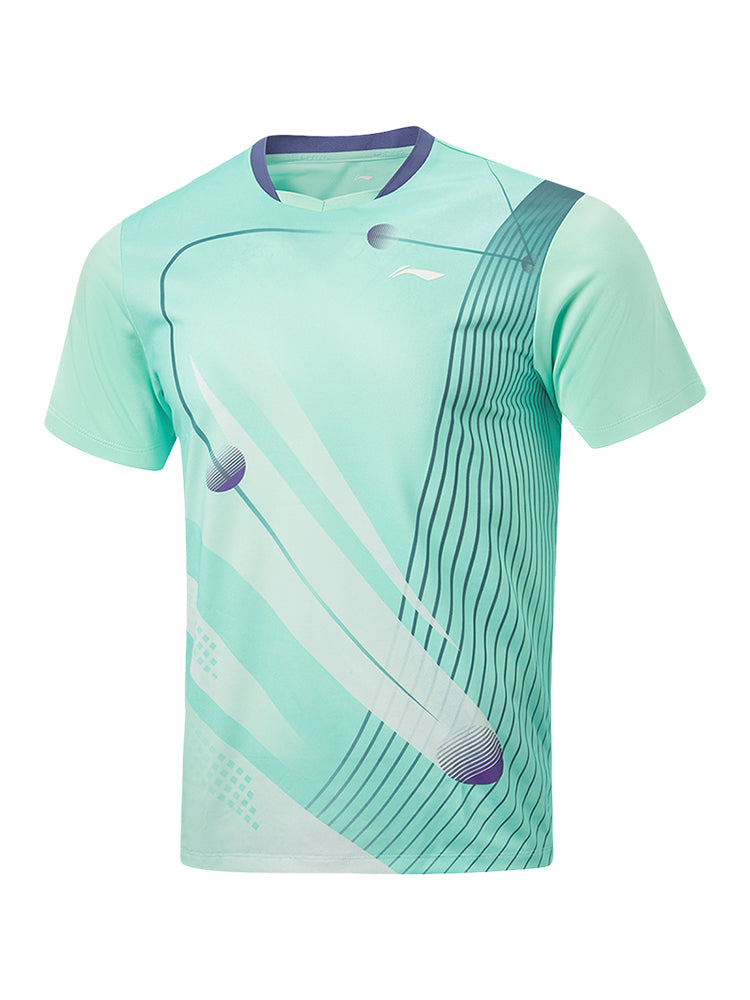 Tabletennis Unisex Zone Competitionshirt - turquoise - AAYW013-2