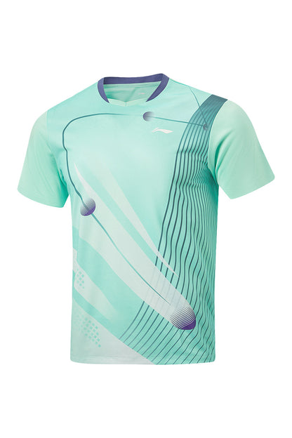 Tabletennis Unisex Zone Competitionshirt - turquoise - AAYW013-2
