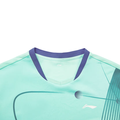 Tabletennis Unisex Zone Competitionshirt - turquoise - AAYW013-2