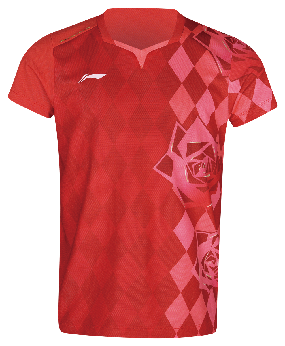 Tabletennis Kids WM 2026 Competitionshirt - red - AAYW094-2