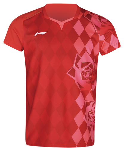 Tabletennis Kids WM 2026 Competitionshirt - red - AAYW094-2