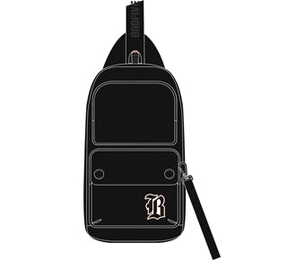 Brusttasche "Badfive"  schwarz - ABDS637-1