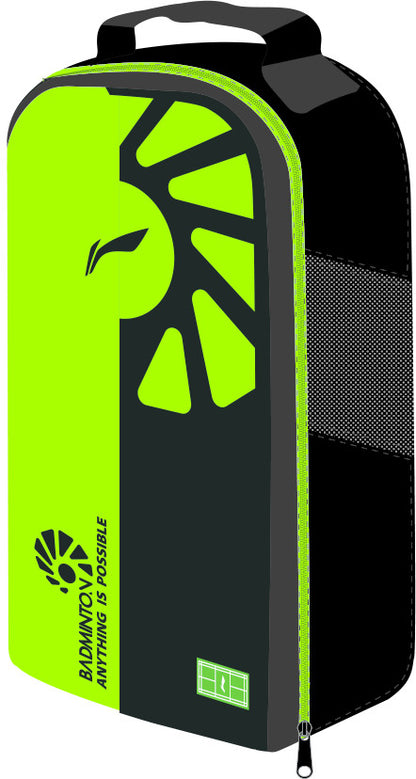 Shoe bag half round green - ABLS029-3