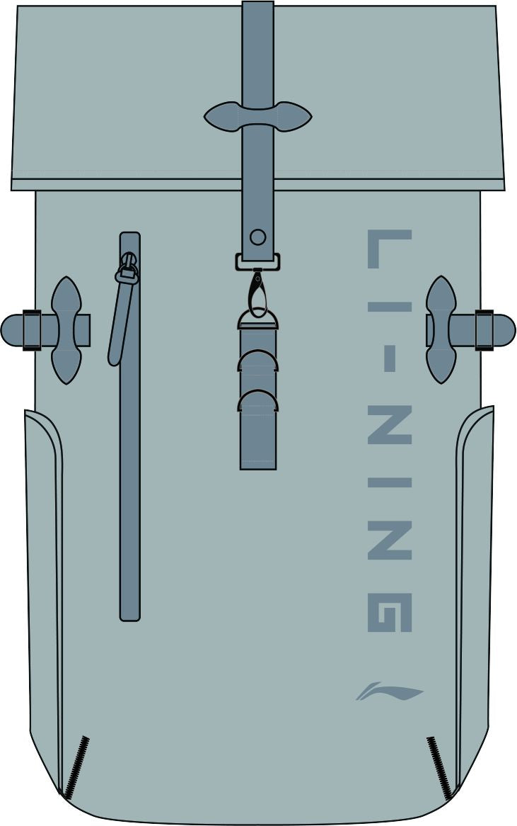Unisex basketball sports backpack Li-Ning "Commuter" - grey - ABST243-2