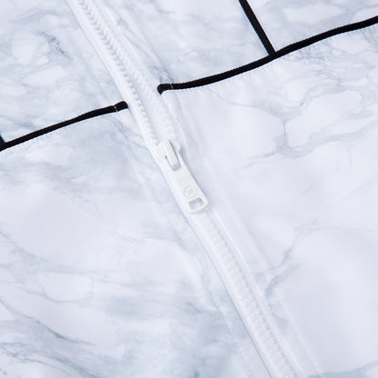 Unisex Windbreaker "Wade" mit Kapuze weiß - AFDQ399-2