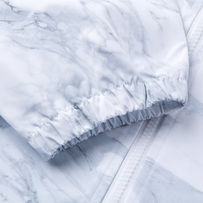 Unisex Windbreaker "Wade" mit Kapuze weiß - AFDQ399-2