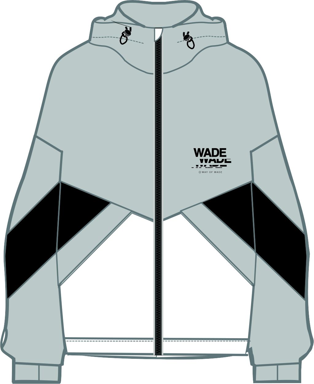 Unisex Basketball Windbreaker Wade grey - AFDT307-2