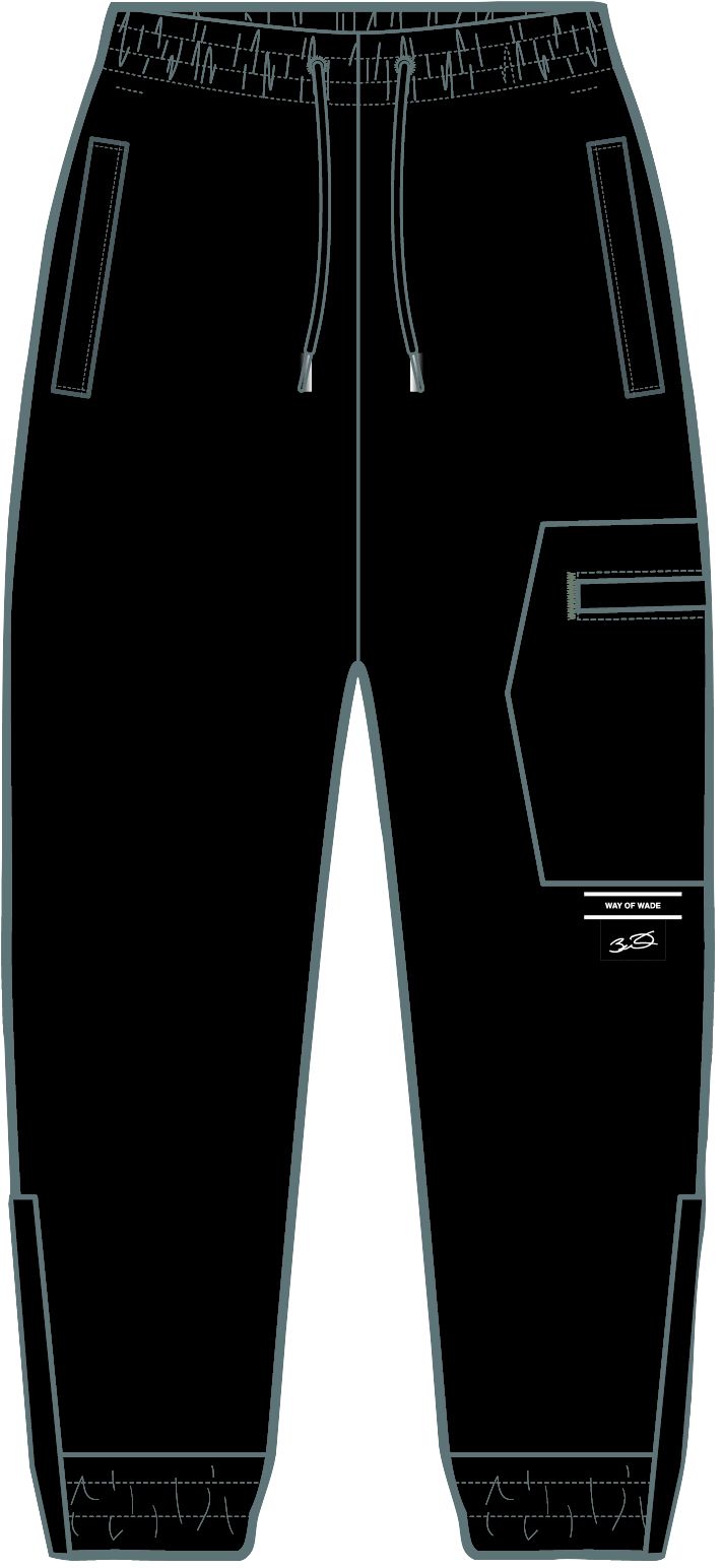 Unisex basketball leisure pants "Wade Casual" black - AKQT011-1