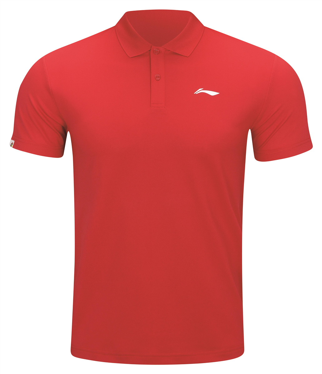Men Sport Polo Shirt Basic-P Red - APLR125-2