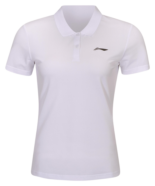 Women Sports Polo Shirt Team-Line White - APLR126-1