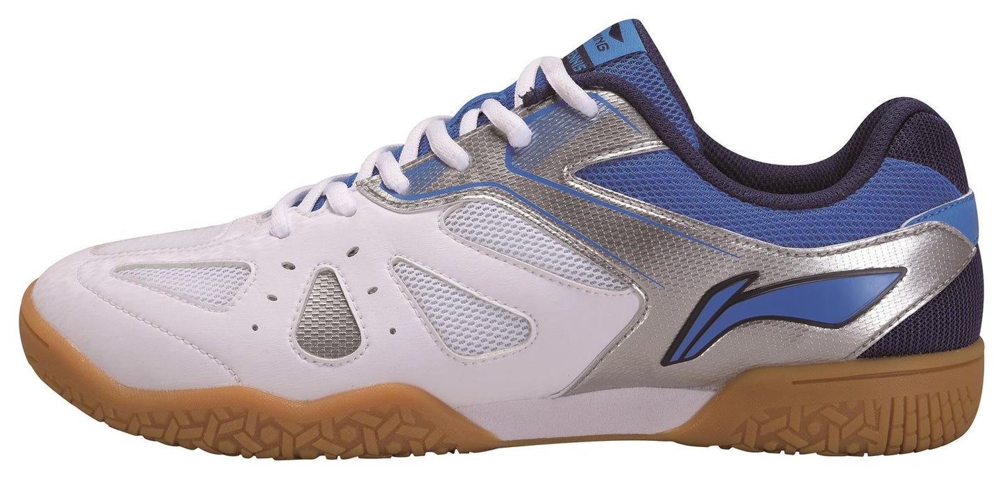 Herren Tischtennis Trainingsschuh Hawk Eye - weiß/blau - APTP003-1