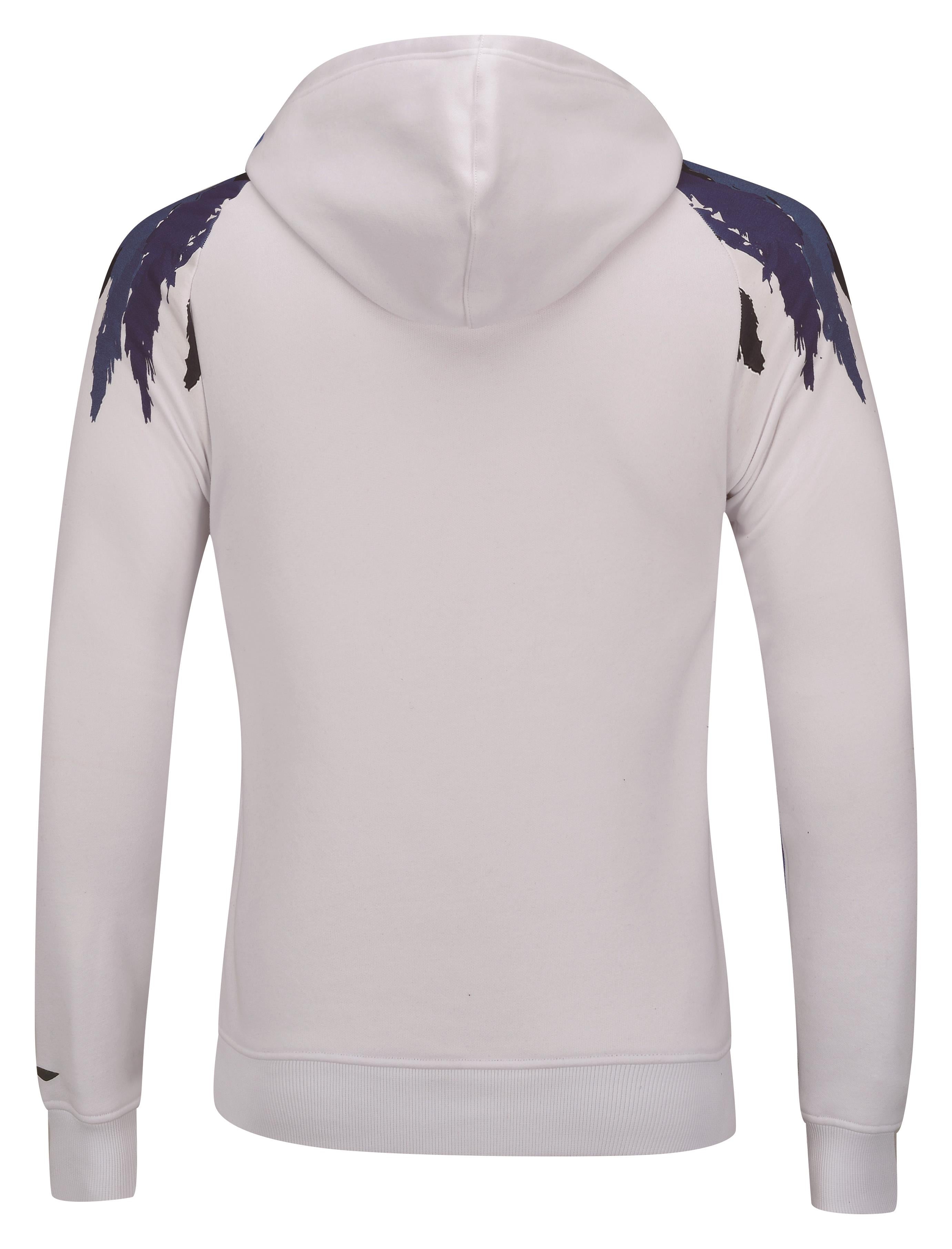 Damen Kapuzenpullover Hoodie Feather weiß - AWDN918-1