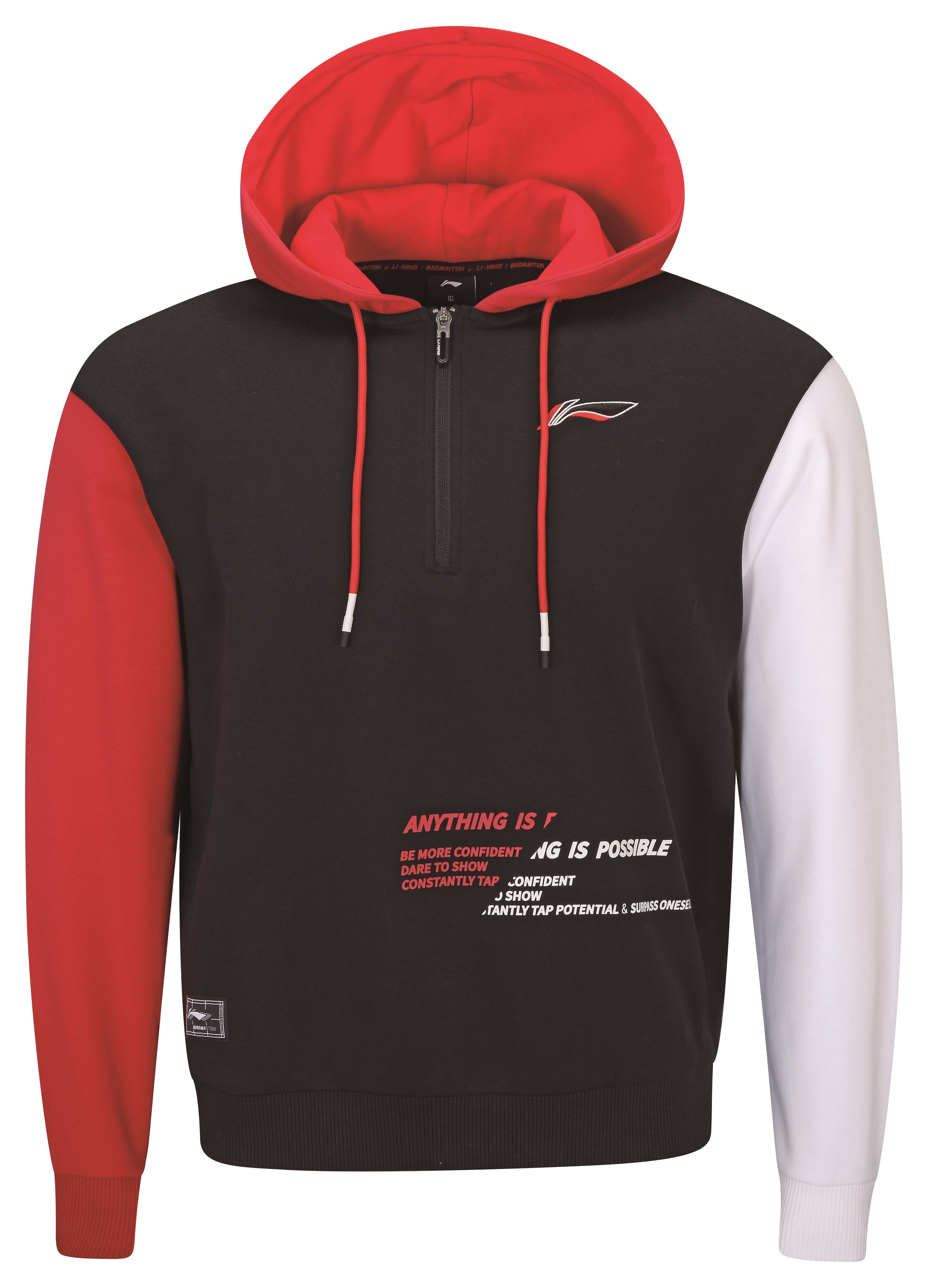 Unisex Culture Series Hoody schwarz/rot - AWDSD49-2