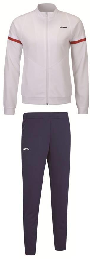 Damen Trainingsanzug Team Line weiß/blau - AWES006-2