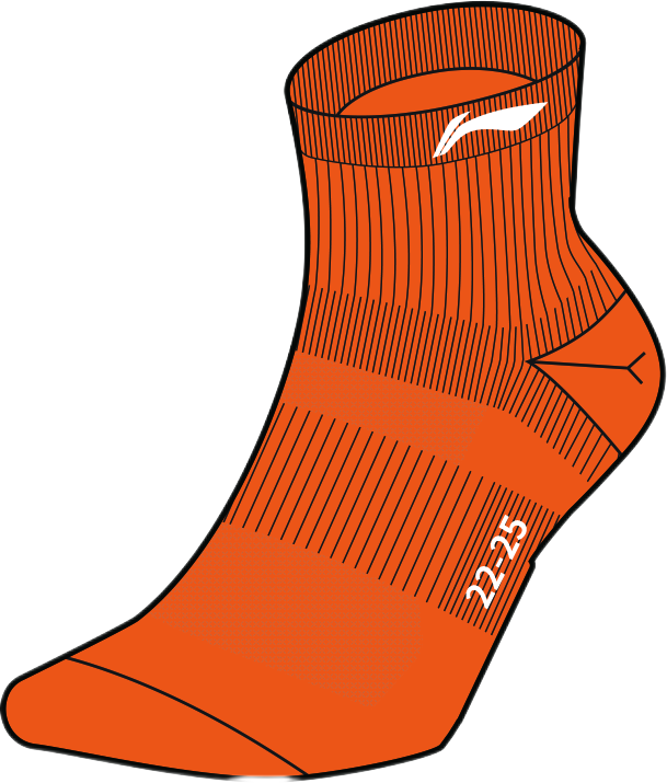 Damen Sportsocke "Team" orange - AWSS397-2