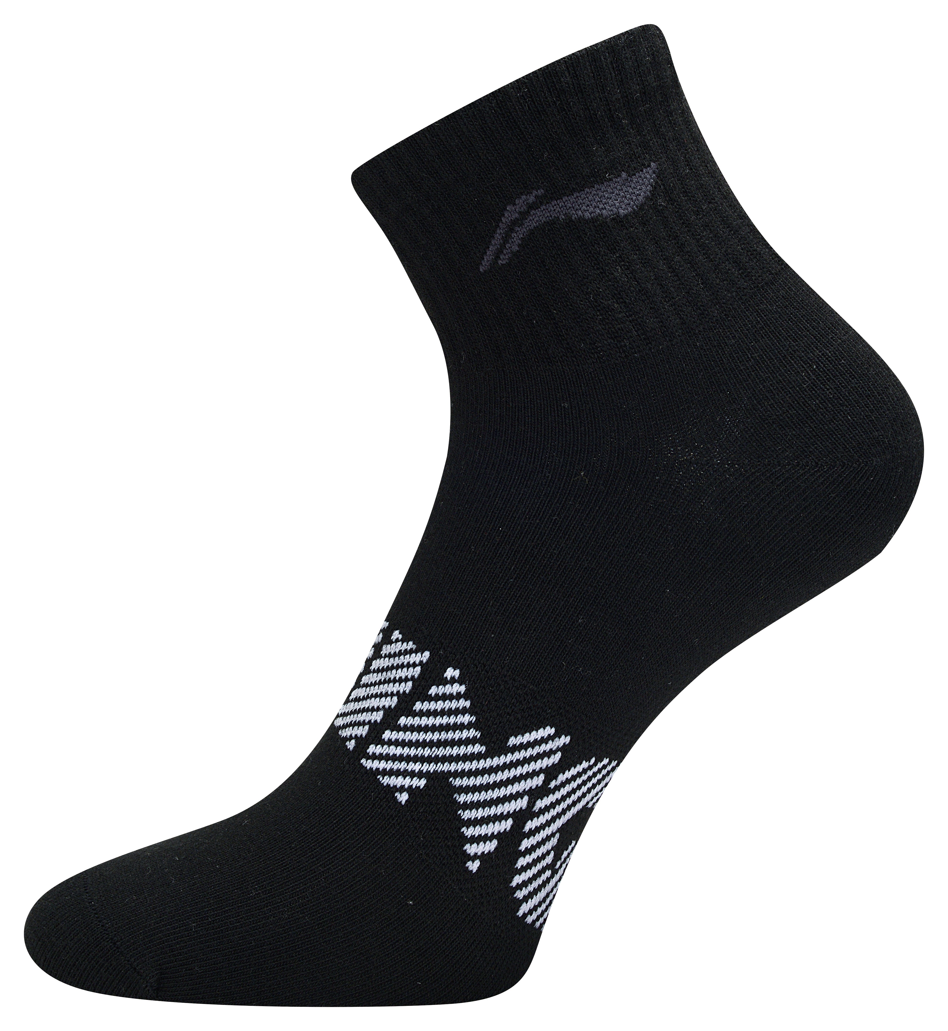 Unisex sports socks low-cut 3-pack "Classic" black/black - AWST111-4