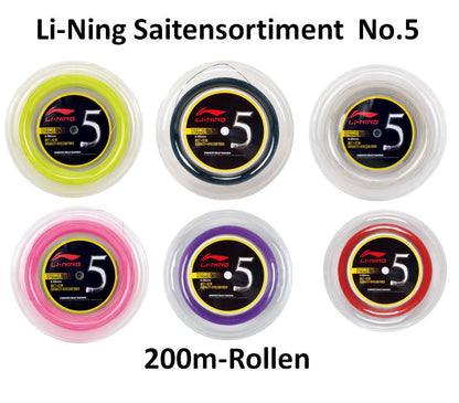 Badmintonsaite No.5 - 200m-Rolle - verschiedene Farben - AXJJ068/AXJT023