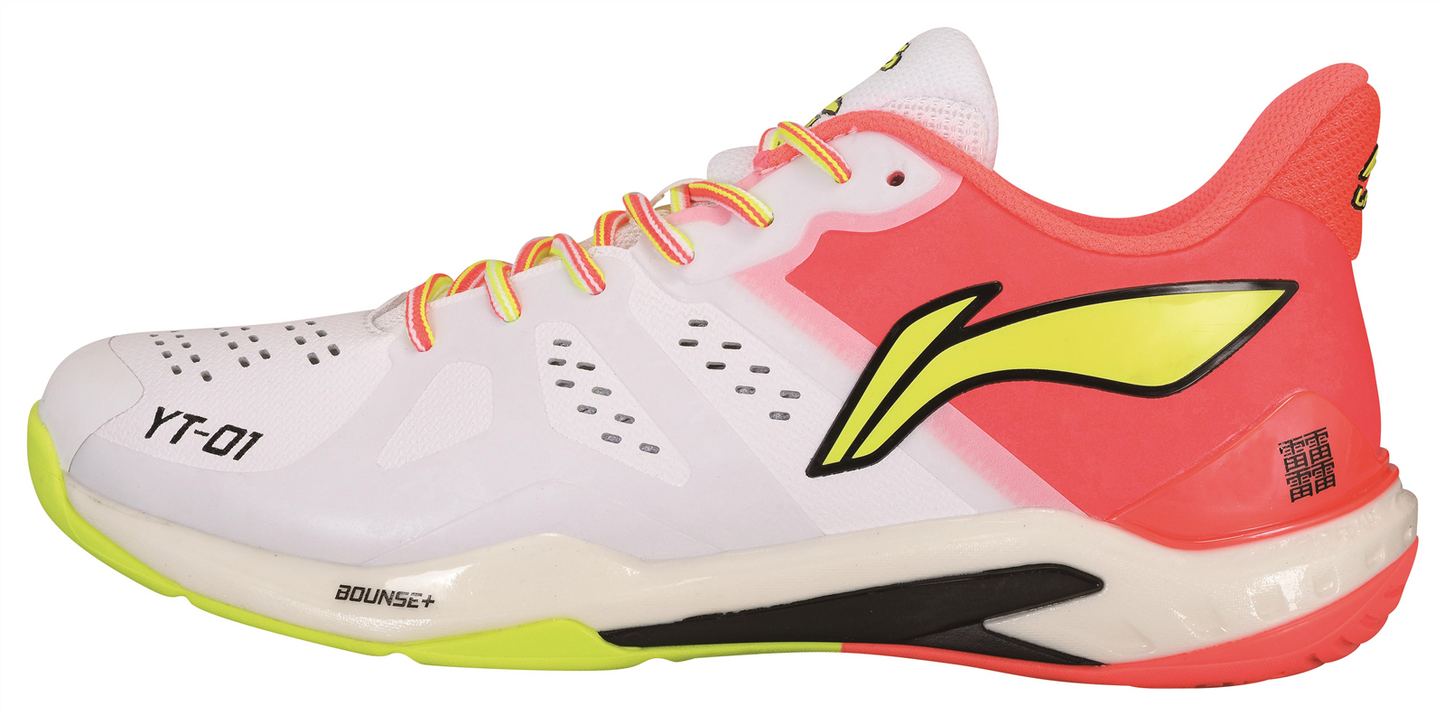 Unisex Badmintonshoe Wolke - white/red - AYAS028-4