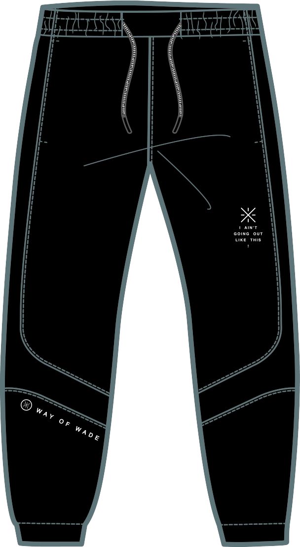 Unisex training pants "Wade" black - AYKT313-1