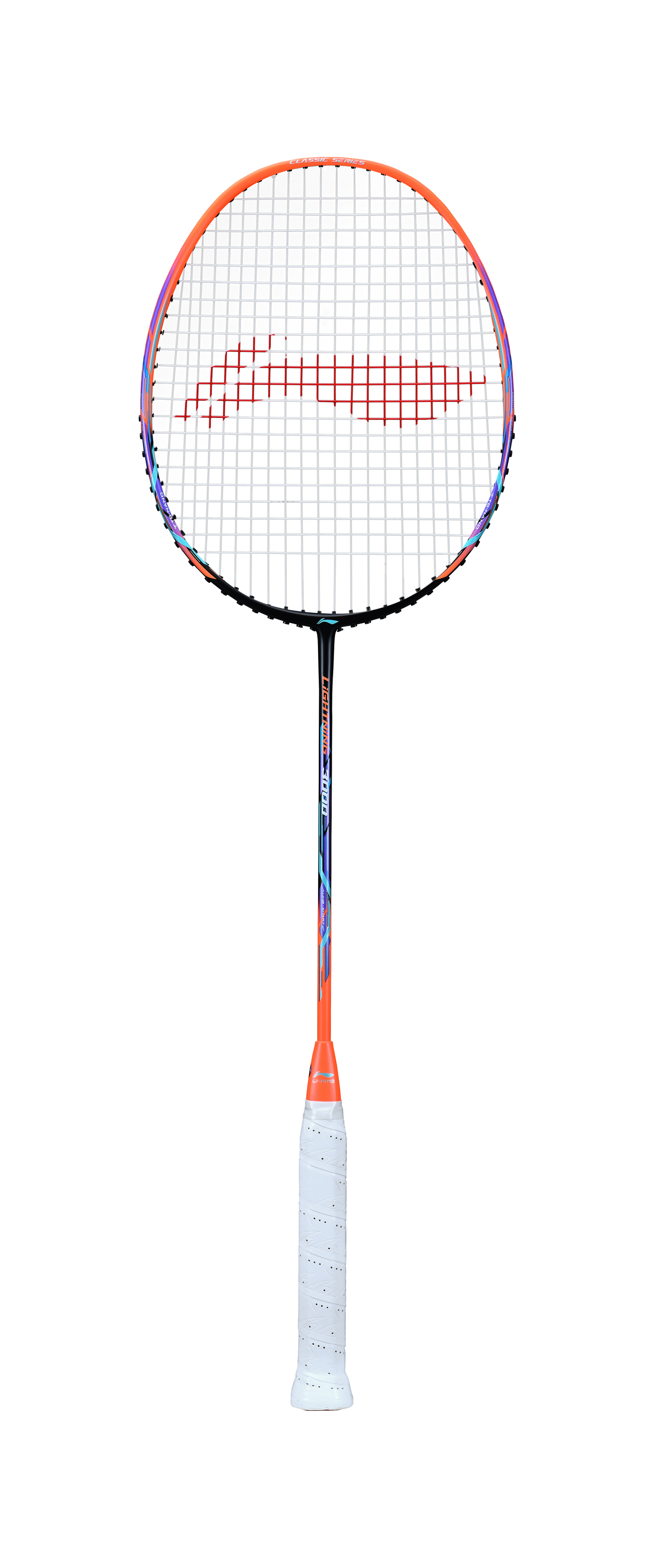 Badmintonschläger Lightning 3000 bespannt Orange-Schwarz - AYPQ142-3