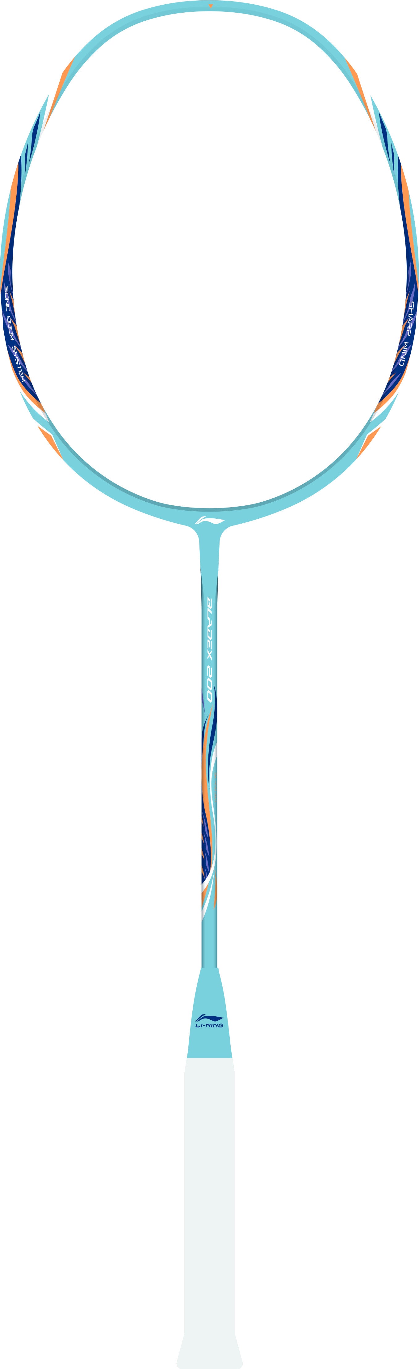 Badmintonschläger BladeX 100 (4U) schwarz/blau bespannt - AYPV041-40