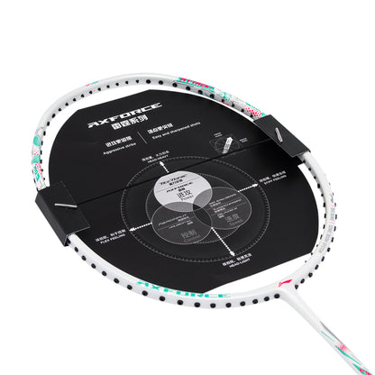Badmintonschläger AXFORCE BIGBANG (7U) weiß - unbespannt - AYPS275-1/AYPT291-7