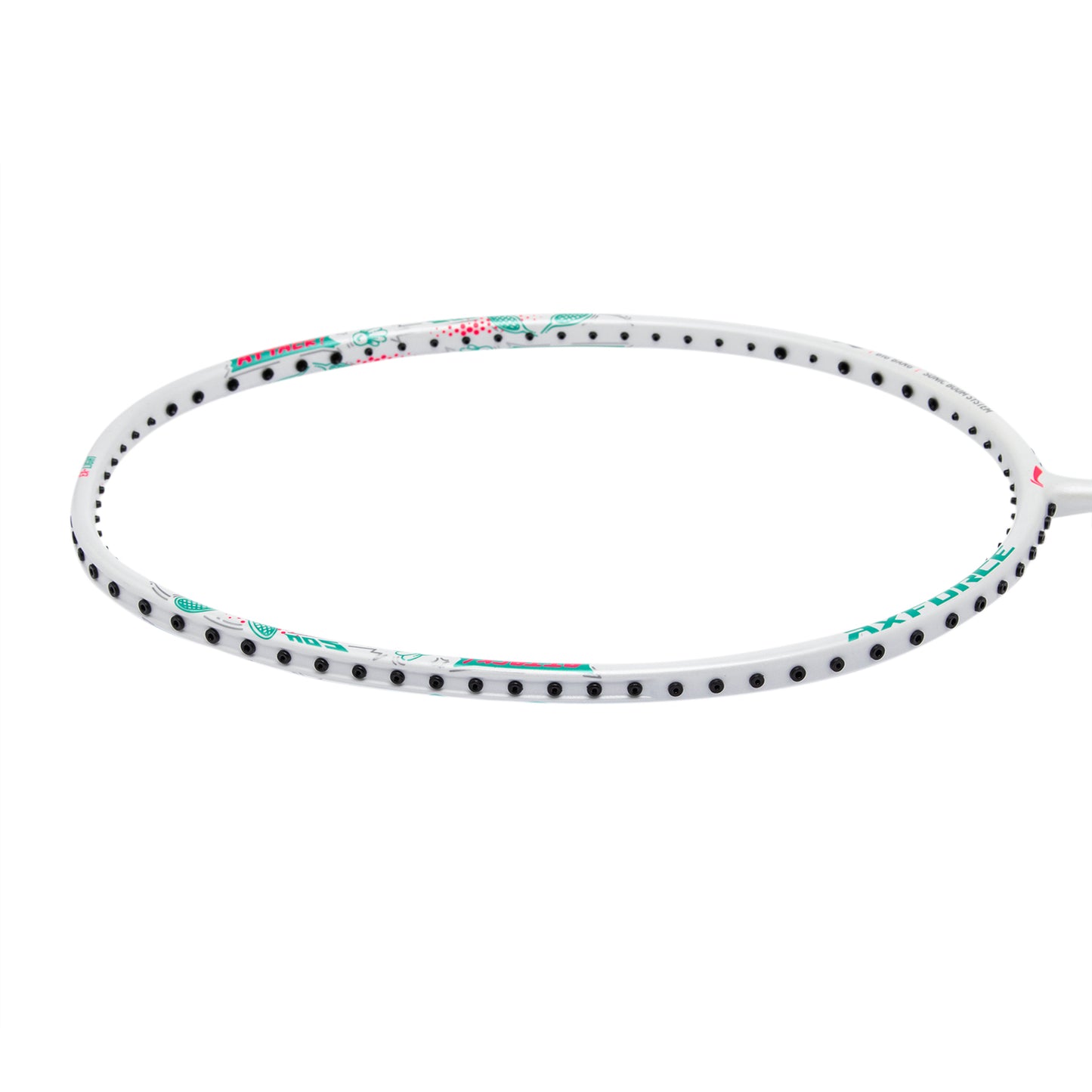 Badmintonschläger AXFORCE BIGBANG (7U) weiß - unbespannt - AYPS275-1/AYPT291-7