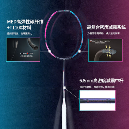 Badmintonracket HalberTec 8000 (3U) Green/Pink - unstrung  - AYPT369-3