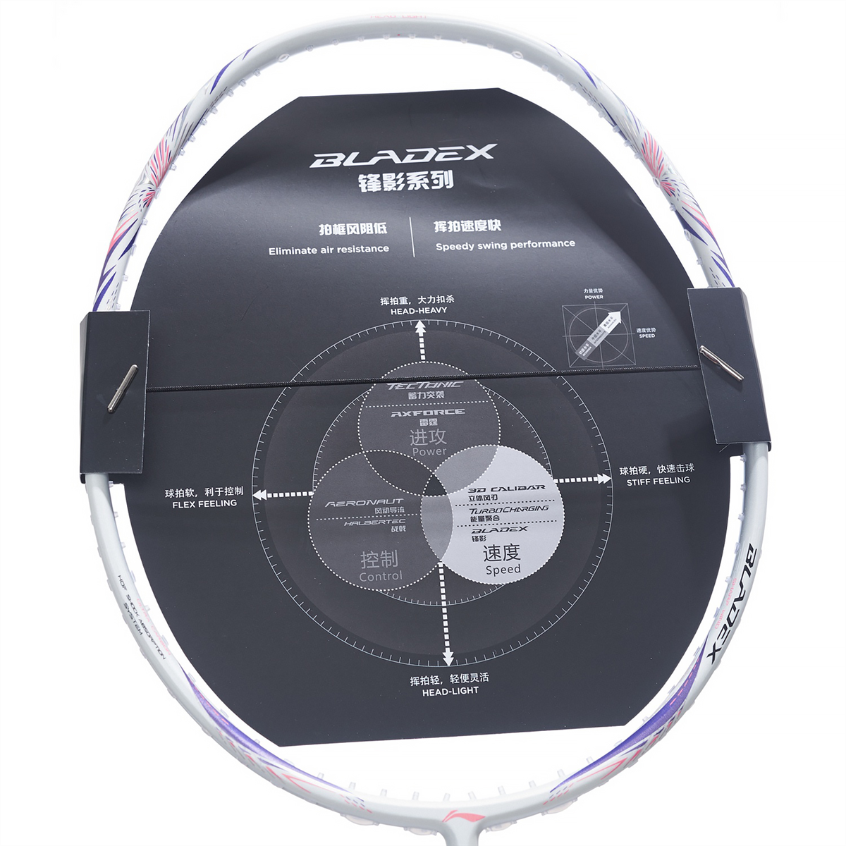 Badmintonschläger BladeX 600 (4U) White - unbespannt  - AYPT341-4/AYPT033-1
