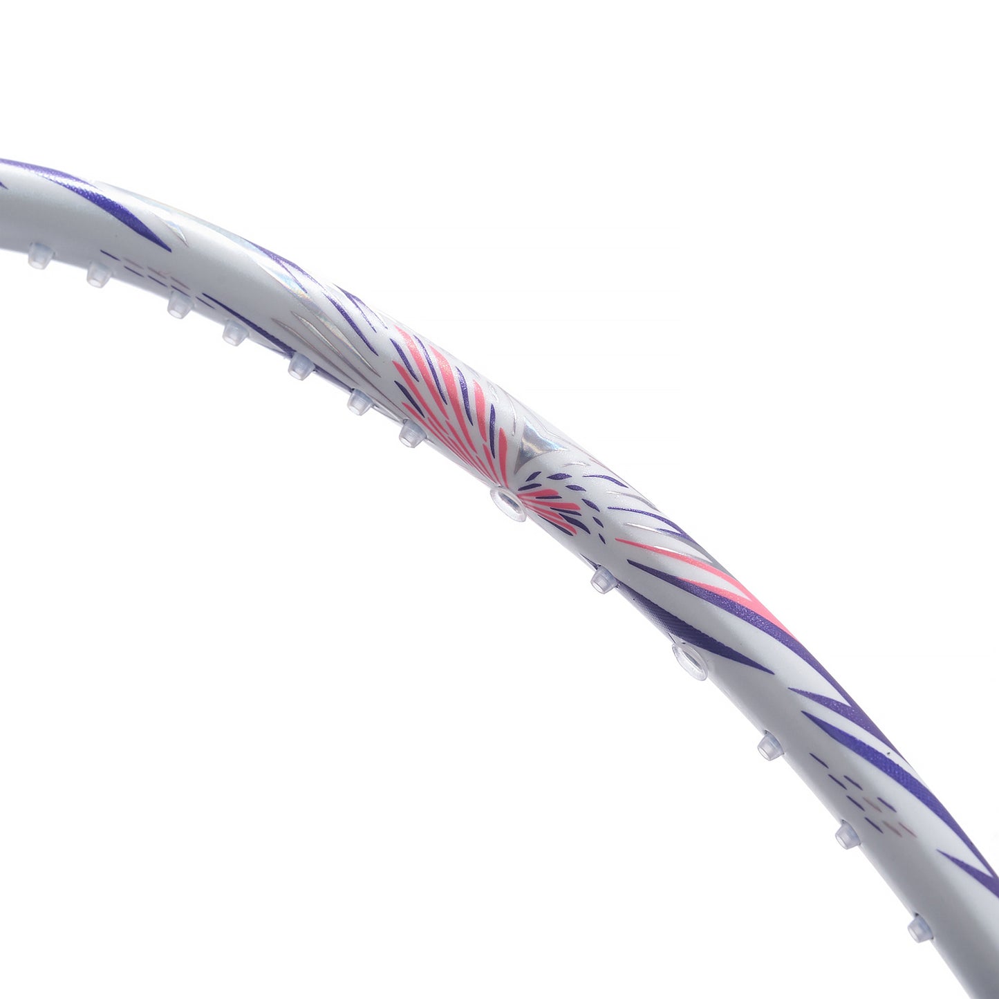 Badmintonschläger BladeX 600 (4U) White - Lilac - unbespannt  - AYPV015-4