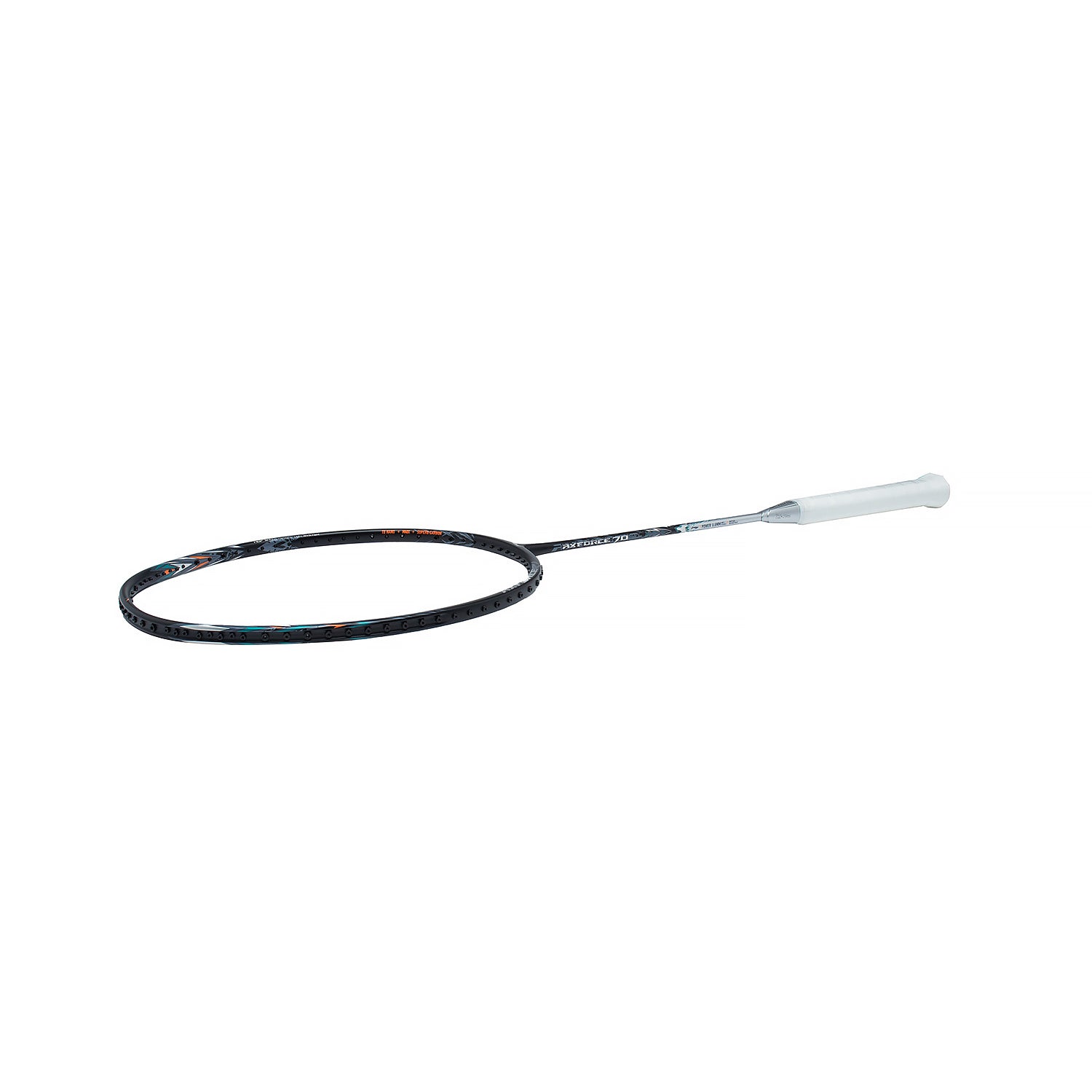 Badmintonschläger AXFORCE 70 (5U) Black/Silver - unbespannt - AYPT049-1