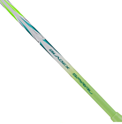 Badmintonschläger BladeX Spiral (5U) - grün - unbespannt - AYPV013-5