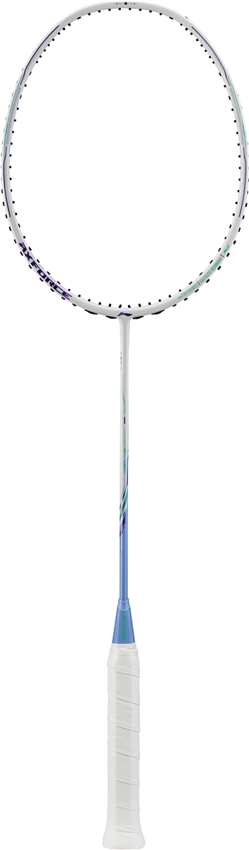 Badmintonracket AXFORCE 80 (4U) white unstrung - AYPV035-4