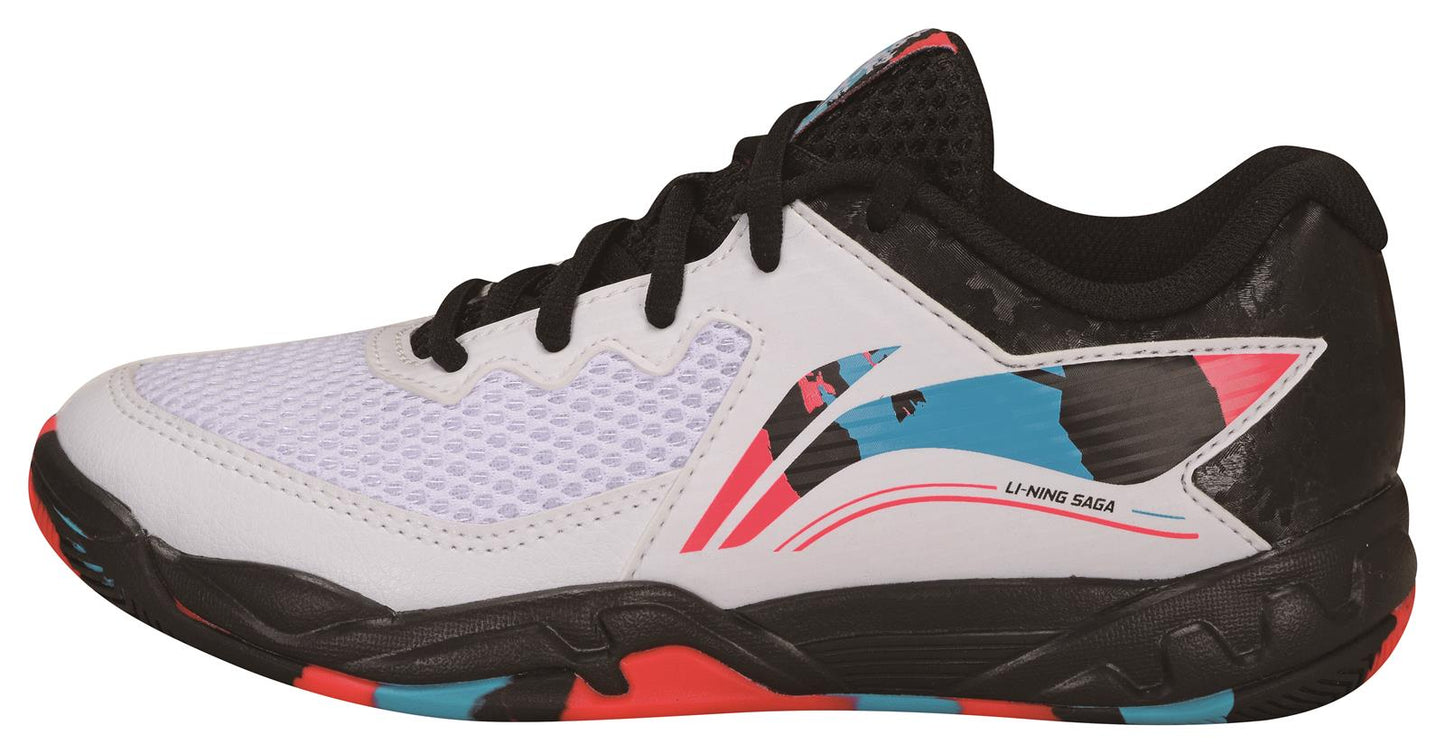 Unisex Badmintonshoe "Saga II Lite JR" - white-black-red - AYTT008-1