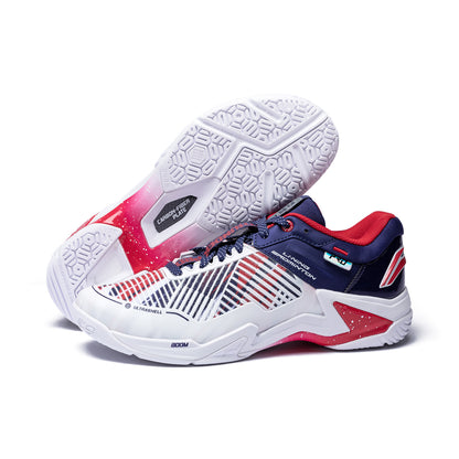 Unisex Badmintonschuh Donner Pro weiß/blau - AYAT009-3