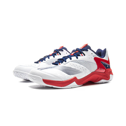 Unisex Badmintonschuh Soundwave - weiß/rot - AYTV015-3