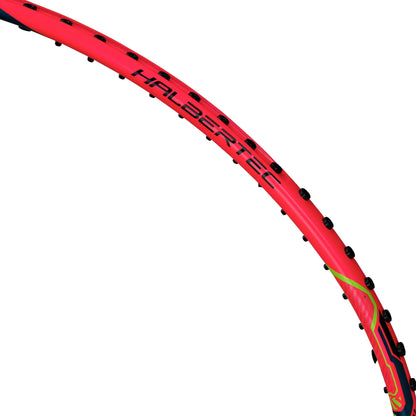Badmintonschläger HalberTec Motor (3U) schwarz/neon-pink - unbespannt  - AYPU075-3
