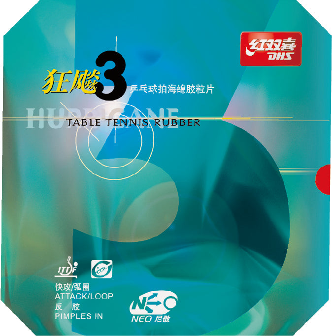 DHS NEO Hurricane 3 XHart 41 2,1mm Belag schwarz - DXDK009-5