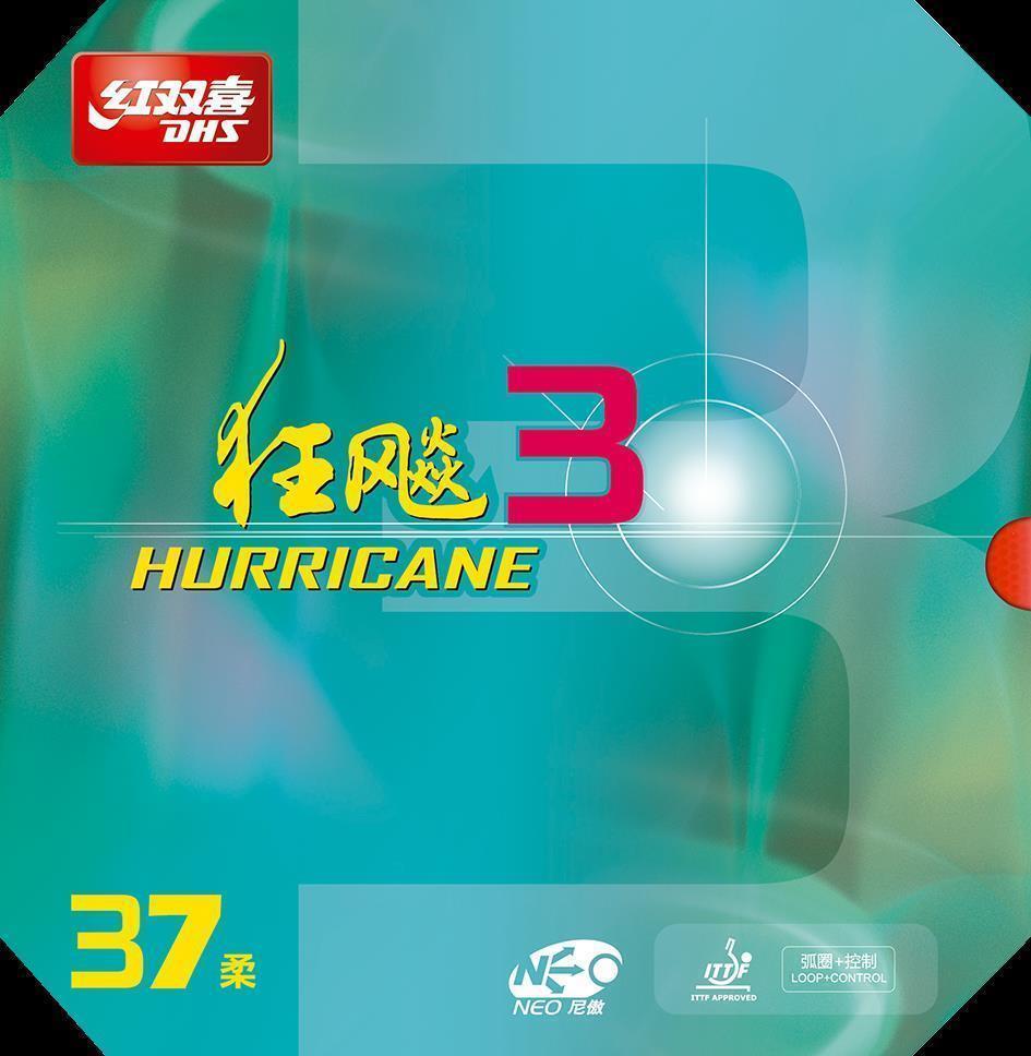 DHS NEO Hurricane 3 Soft 37 2.15 Belag Rot - DXDP010-4