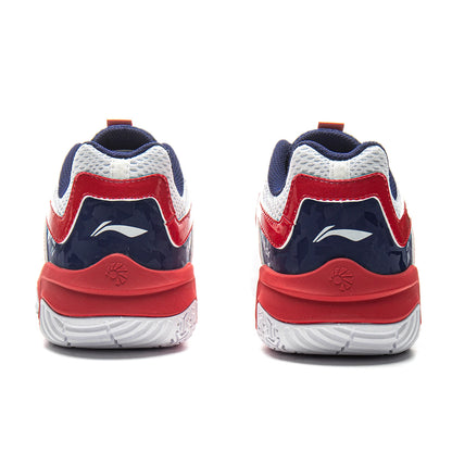 Unisex Badmintonschuh Soundwave - weiß/rot - AYTV015-3